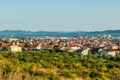 Panoramic view of the city of Zadar from nearby road