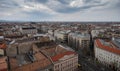 Panoramic view of the cityscape of Budapest with the unique architecture in Hungary