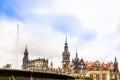 Panoramic view of Cityscape of Dresden with church Hofkirche - Germany