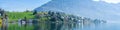 Panoramic view of cityscape of Lucerne lake in daylight ,Switzerland