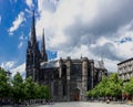 Panoramic view of Clermont-Ferrand cathedral