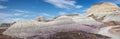 Panoramic view of the cliffs of Blue Mesa of Petrified Forest National Park, Arizona, USA Royalty Free Stock Photo