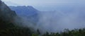 panoramic view of cloudy palani hills, monsoon clouds over mountains at kodaikanal in tamilnadu Royalty Free Stock Photo