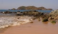 Panoramic view of the coast of Ixtapa Island, Guerrero, Mexico Royalty Free Stock Photo