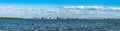 Panoramic view of coastal areas in Punta Rassa landscape Royalty Free Stock Photo