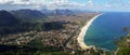 Panoramic view of the coastal city of Marica, Rio de Janeiro, Brazil, facing the Atlantic Ocean. Brazilian coast and sea. from the Royalty Free Stock Photo