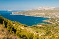 Panoramic view of the coastline near Cassis seen from the Route des Cretes & x28;Provence, France& x29; Royalty Free Stock Photo