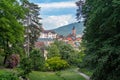 Panoramic view on collegiate church Baden-Baden, Germany, Europe