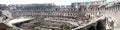 Panoramic view of the colosseum Royalty Free Stock Photo