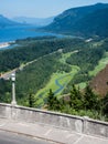 Panoramic view of Columbia River Gorge - Oregon, USA Royalty Free Stock Photo