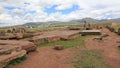 Panoramic view of the complex Puma Punku