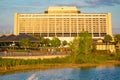 Panoramic view of Contemporary Resort in Walt Disney World area 2 Royalty Free Stock Photo