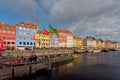 Panoramic view of Copenhagen Nyhavn, Capital of Denmark