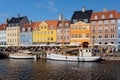 Panoramic view of Copenhagen Nyhavn, Capital of Denmark