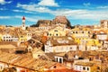 Panoramic view of Corfu Old Town Royalty Free Stock Photo