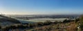 Panoramic view of the Cotswold village of Kingswood, Gloucestershire