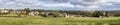 Panoramic view of the Cotswold village of Nympsfield, Gloucestershire, England