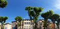 Panoramic view of The Cours Mirabeau in Aix-En-Provence Royalty Free Stock Photo