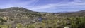 Panoramic view of the Arroyo Canencia course along the municipality of Lozoya, Madrid, Spain