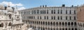 Panoramic view of courtyard of the Doge`s Palace Royalty Free Stock Photo