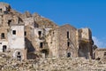 Panoramic view of Craco. Basilicata. Italy. Royalty Free Stock Photo
