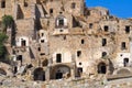 Panoramic view of Craco. Basilicata. Italy. Royalty Free Stock Photo