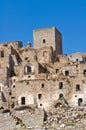 Panoramic view of Craco. Basilicata. Italy. Royalty Free Stock Photo