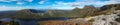 Panoramic view of Cradle mountain and Dove lake Royalty Free Stock Photo