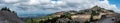 Panoramic view of Crater Lake and Wizard Island in Oregon Royalty Free Stock Photo