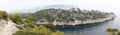 Panoramic view of the creeks of Cassis Royalty Free Stock Photo