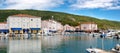 Panoramic view of Cres Town and port
