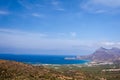 Panoramic view of a Cretan landscape Royalty Free Stock Photo