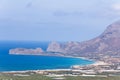 Panoramic view of a Cretan landscape Royalty Free Stock Photo