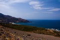 Panoramic view of a Cretan landscape Royalty Free Stock Photo