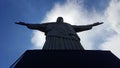 the view of the cristo redentor in brazil Royalty Free Stock Photo