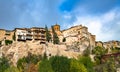 Panoramic view of Cuenca and famous hanging houses, Spain