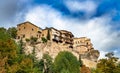 Panoramic view of Cuenca and famous hanging houses, Spain