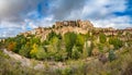 Panoramic view of Cuenca and famous hanging houses, Spain