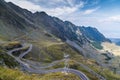 Curving road in mountains