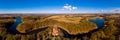 Panoramic view on Czocha Castle, Poland. Royalty Free Stock Photo