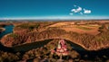 Panoramic view on Czocha Castle, Poland Royalty Free Stock Photo