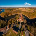 Panoramic view on Czocha Castle, Poland