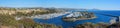 Panoramic view of Dana Point Harbor, Southern California