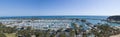Panoramic view of Dana Point harbour, Orange County - California
