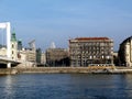 View of Budapest from across the Danube Royalty Free Stock Photo