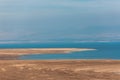 Panoramic view of the Dead Sea in Israel Royalty Free Stock Photo