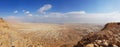 The Dead Sea and desert panoramic view from Masada fortress, Israel Royalty Free Stock Photo