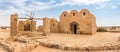 Panoramic view at the Desert castle Amra in estern Jordan near Saudi Arabia