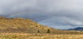 Panoramic View of Desert Mountain Canadian Nature Landscape.