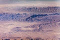 Panoramic view of the desert plateaus and foothills similar to the Martian landscape